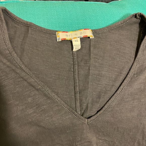 Anthropologie Eli + Ali Navy Shirt - Picture 3 of 5